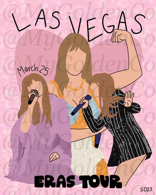 Las Vegas March 25 Glossy Poster