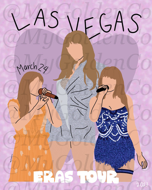 Las Vegas March 24 Glossy Poster