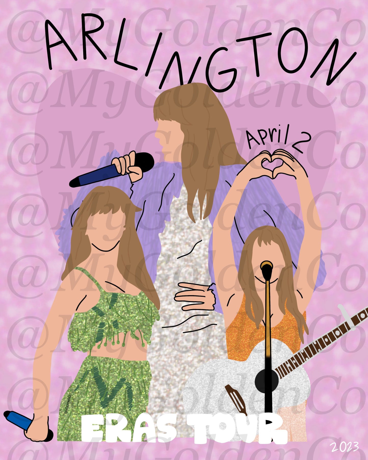 Arlington April 2 Glossy Poster