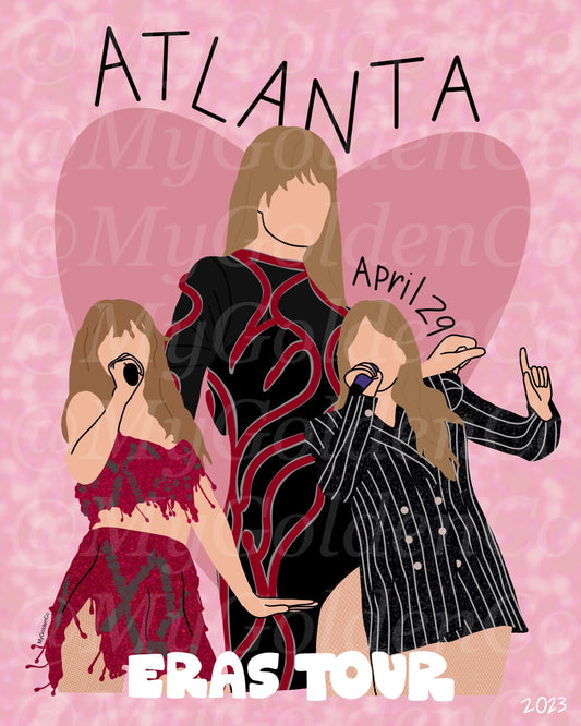 Atlanta April 29 Glossy Poster