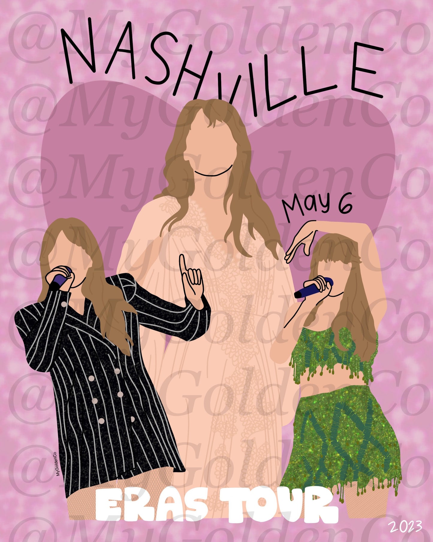 Nashville May 6 Glossy Poster