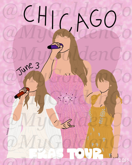 Chicago June 3 Glossy Poster