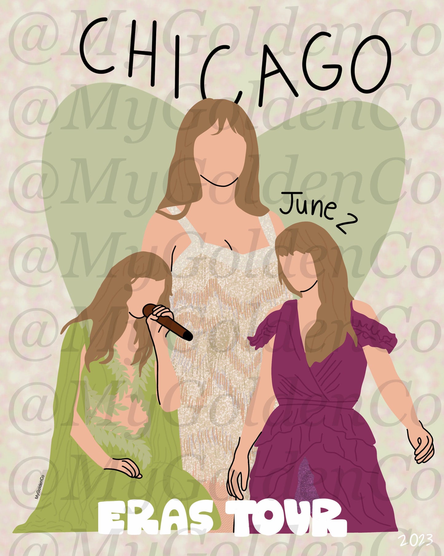 Chicago June 2 Glossy Poster