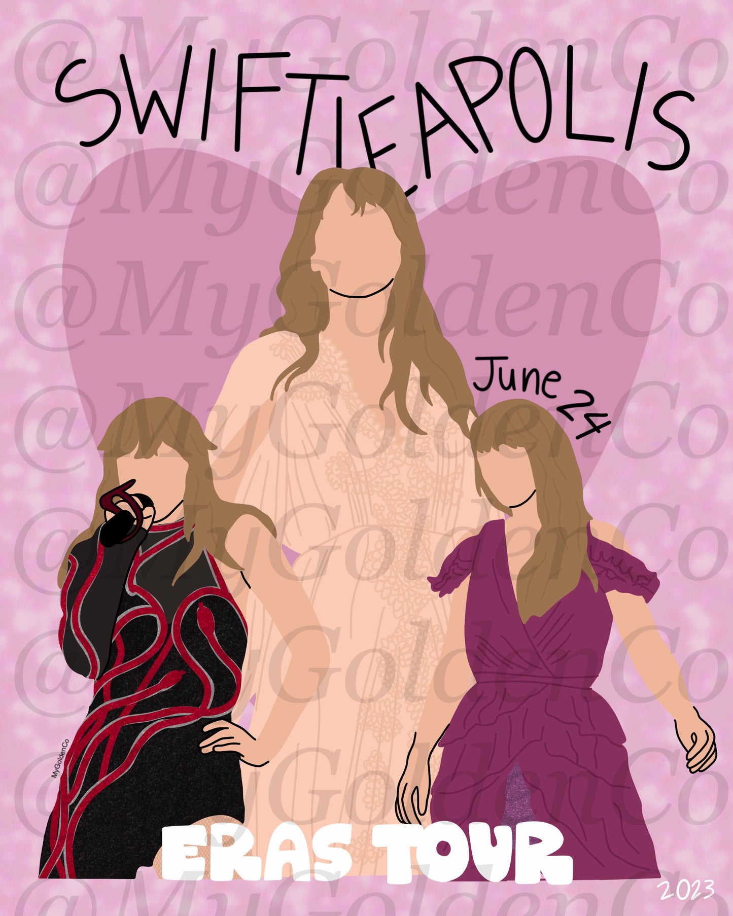 Swiftieapolis June 24 Glossy Poster