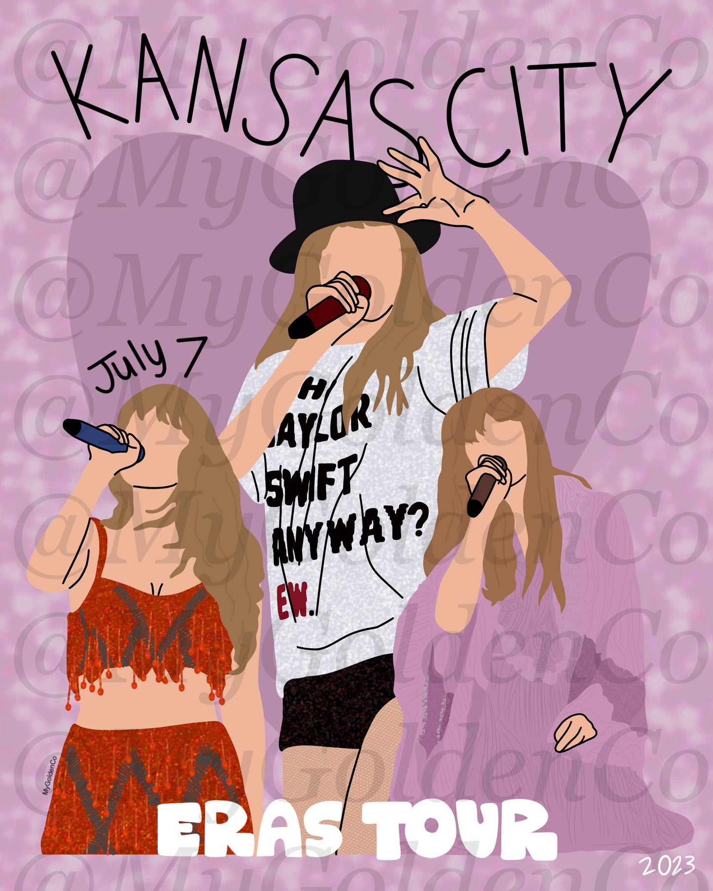 Kansas City July 7 Glossy Poster