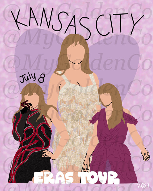 Kansas City July 8 Glossy Poster