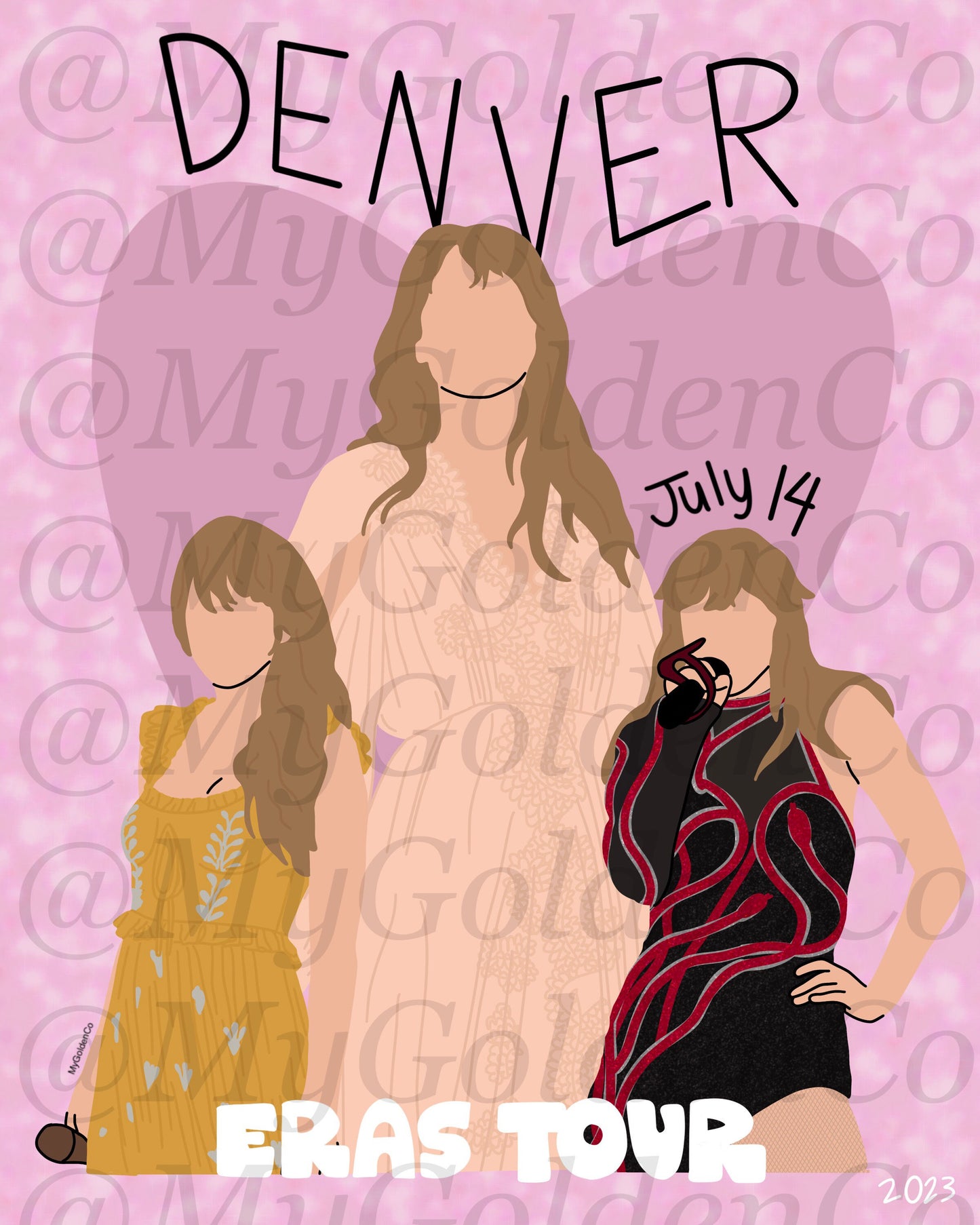 Denver July 14 Glossy Poster